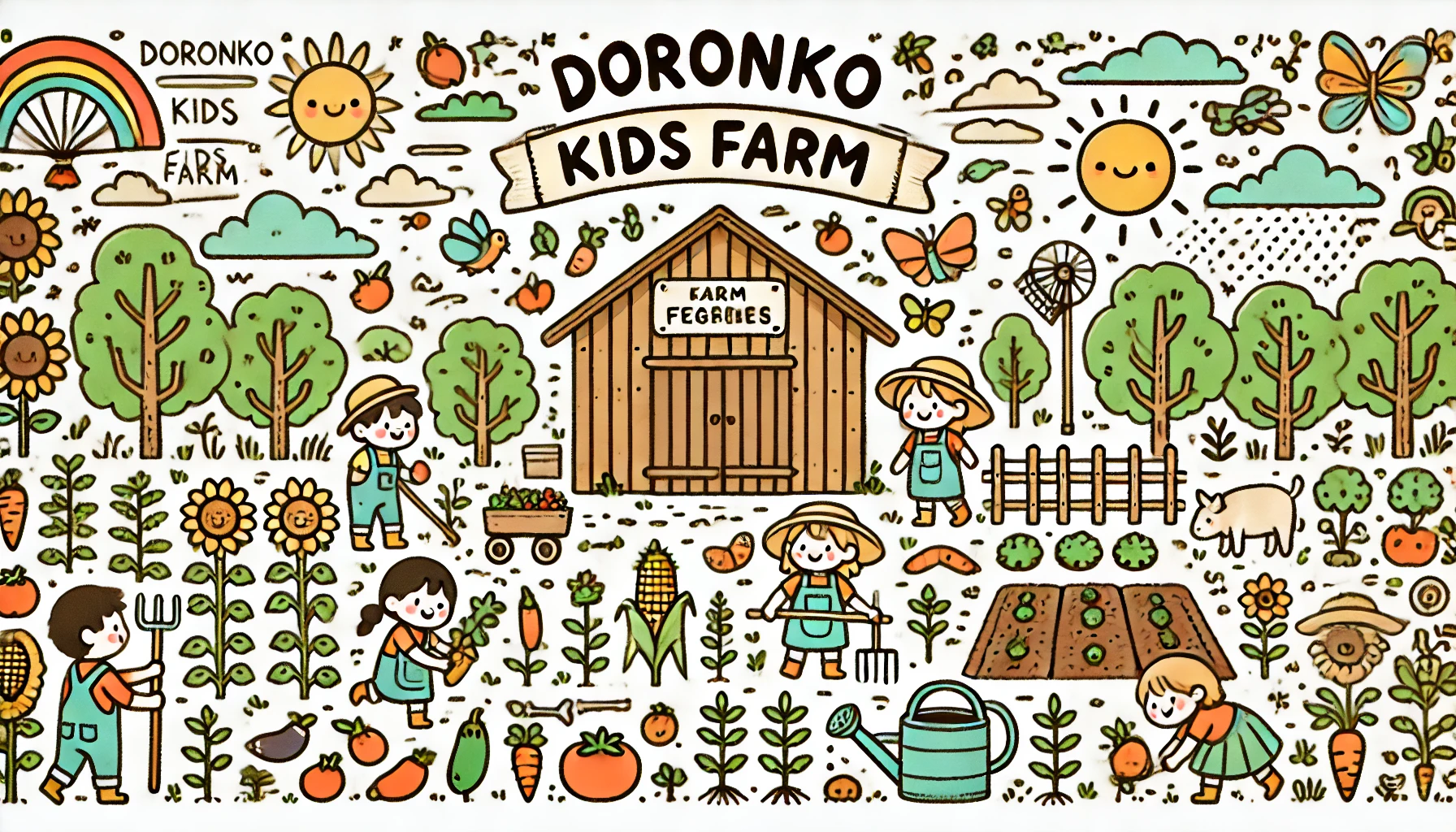 どろんこキッズファーム イラスト